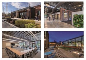 Four images of Missouri Foundation for Health - two interior and two exterior