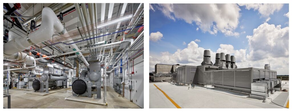 Images of HVAC Systems on large commercial or institutional buildings
